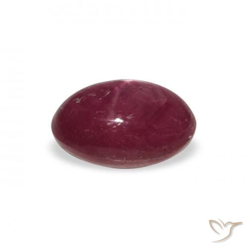 Rubino Stellato Medium Light-Purple naturale da 2.87 ct, Ovale, Opaco