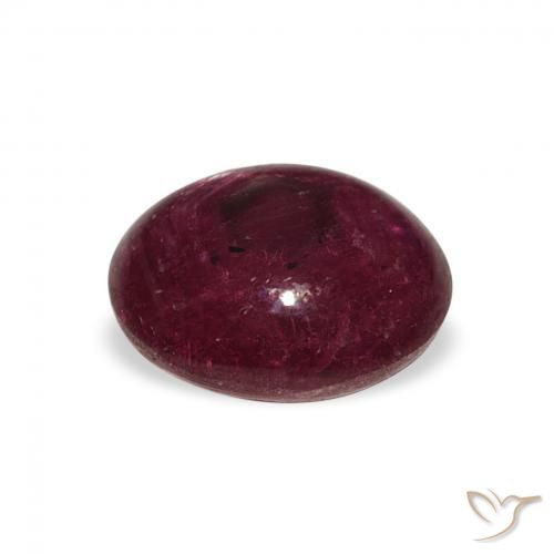 Rubino Stellato Rosso scuro naturale da 3.62 ct, Ovale, Opaco