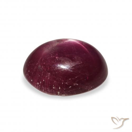 Rubino Stellato Rosso scuro naturale da 6.34 ct, Ovale, Opaco