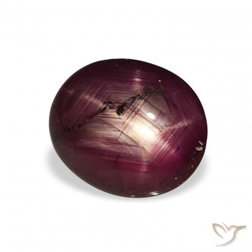 4.49ct Naturale Vino rosso Rubino Stellato, Ovale, Opaco