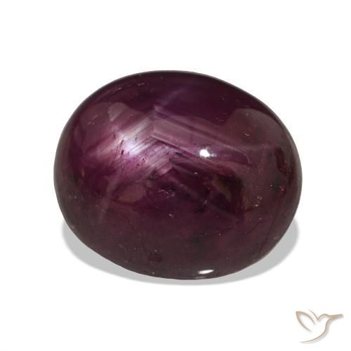 Rubino Stellato Rosso lampone naturale da 6.90 ct, Ovale, Opaco