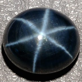 Zaffiro stellato naturale blu da 12,43 ct, taglio ovale, traslucido