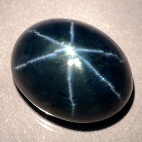 Zaffiro stellato Blu naturale da 12.02 ct, Taglio ovale, Traslucido