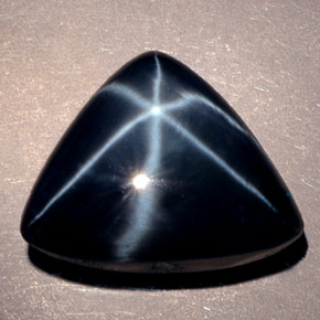 Zaffiro stellato naturale blu da 13,29 ct, trasparente, trasparente/traslucido