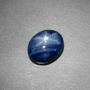 Zaffiro stellato Blu naturale da 3.71 ct, Taglio ovale, Opaco