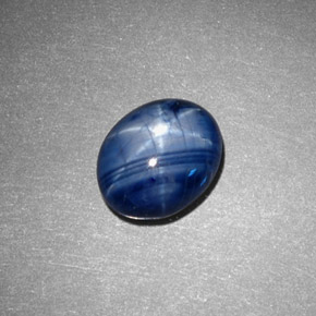 Zaffiro stellato Blu naturale da 3.71 ct, Taglio ovale, Opaco
