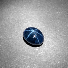 Zaffiro stellato Blu naturale da 2.02 ct, Taglio ovale, Opaco