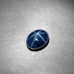 Zaffiro stellato Blu naturale da 2.02 ct, Taglio ovale, Opaco