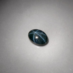 Zaffiro stellato Blu naturale da 2.59 ct, Taglio ovale, Opaco