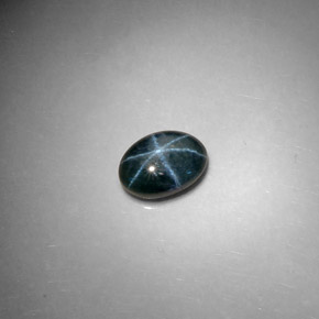 Zaffiro stellato Blu naturale da 2.59 ct, Taglio ovale, Opaco
