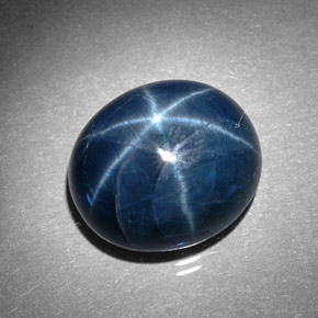 Zaffiro stellato Blu naturale da 11.05 ct, Trasparente, Trasparente/Traslucido