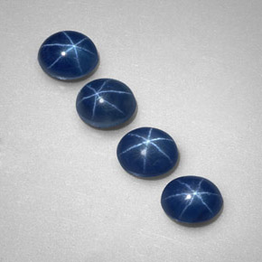 Zaffiro stellato naturale blu da  ct, trasparente, trasparente/traslucido