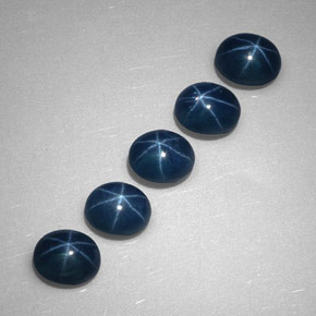 Zaffiro stellato naturale blu da  ct, trasparente, trasparente/traslucido