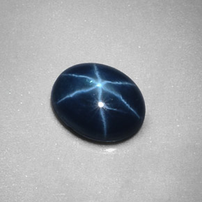 Zaffiro stellato Blu naturale da 2.34 ct, Taglio ovale, Opaco