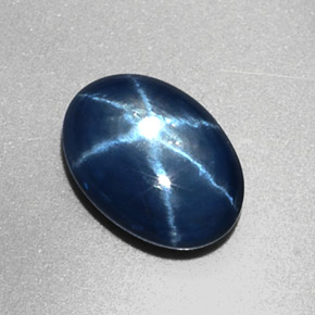 Zaffiro stellato Blu naturale da 1.80 ct, Taglio ovale, Opaco
