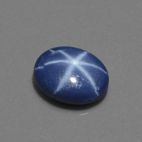 Zaffiro stellato Blu naturale da 2.63 ct, Taglio ovale, Opaco