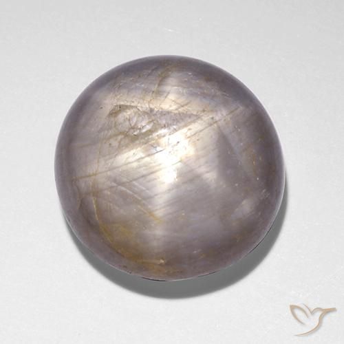 9.28ct Naturale Grigio Zaffiro stellato, Rotondo, Opaco