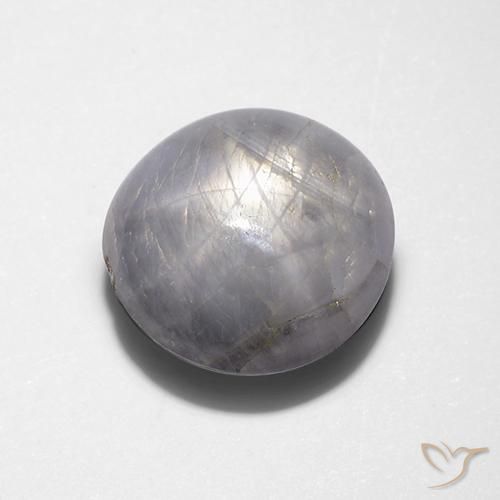 Zaffiro stellato Grigio chiaro naturale da 7.88 ct, Ovale, Opaco