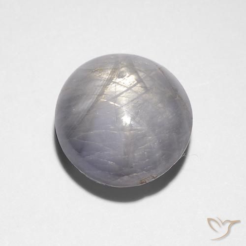 Zaffiro stellato Grigio chiaro naturale da 7.88 ct, Ovale, Opaco