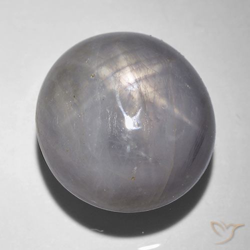 12.12ct Naturale Viola Argento Zaffiro stellato, Ovale, Opaco