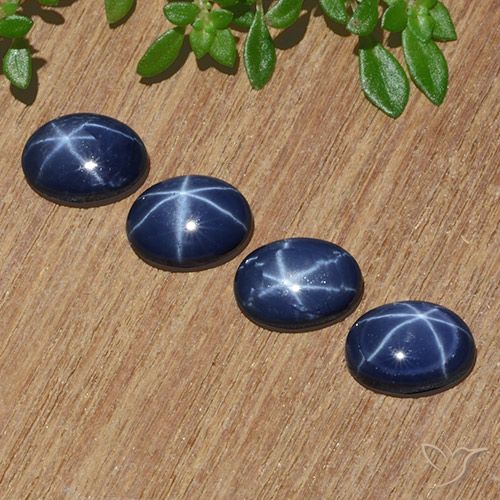 4.68ctw Naturale Azzurro crepuscolare Zaffiro stellato, Ovale, Opaco