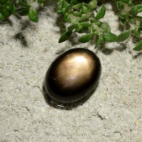 Zaffiro stellato Nero naturale da 2.06 ct, Taglio ovale, Opaco