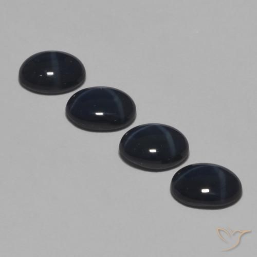 Gemme di Zaffiro stellato Blu scuro naturale da 4.68 ct, Ovale, Opaco
