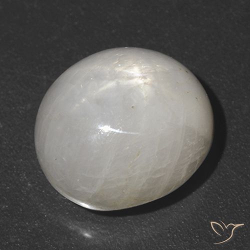 5.52ct Naturale Grigio molto chiaro Zaffiro stellato, Ovale, Opaco