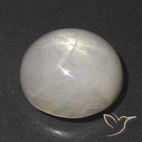 Zaffiro stellato Grigio molto chiaro naturale da 5.52 ct, Ovale, Opaco