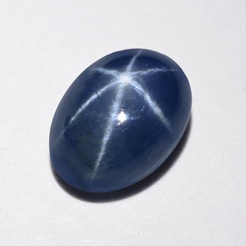 Zaffiro stellato Blu notte naturale da 1.59 ct, Taglio ovale, Traslucido