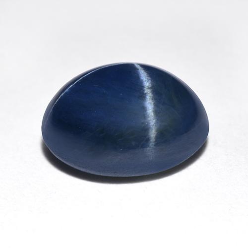Zaffiro stellato Blu notte naturale da 1.59 ct, Taglio ovale, Traslucido