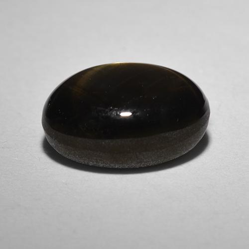 Zaffiro stellato Nero naturale da 1.80 ct, Taglio ovale, Opaco