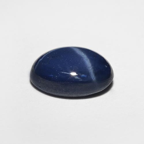 Zaffiro stellato Blu reale naturale da 1.28 ct, Taglio ovale, Opaco