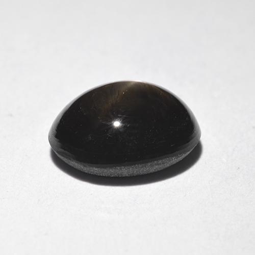 Zaffiro stellato Nero naturale da 1.84 ct, Taglio ovale, Opaco