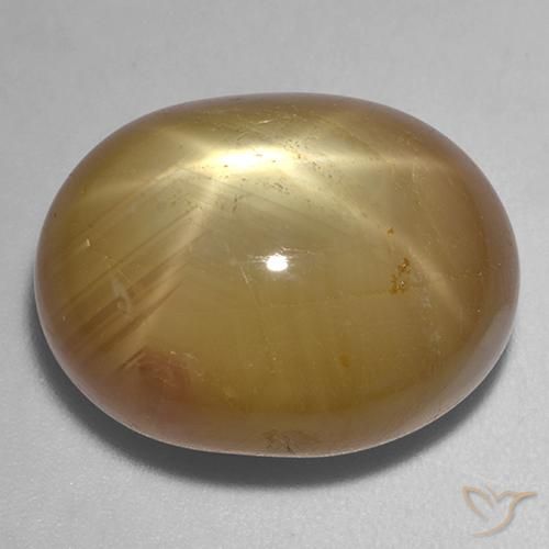 Zaffiro stellato Oro arancione naturale da 36.42 ct, Ovale, Opaco