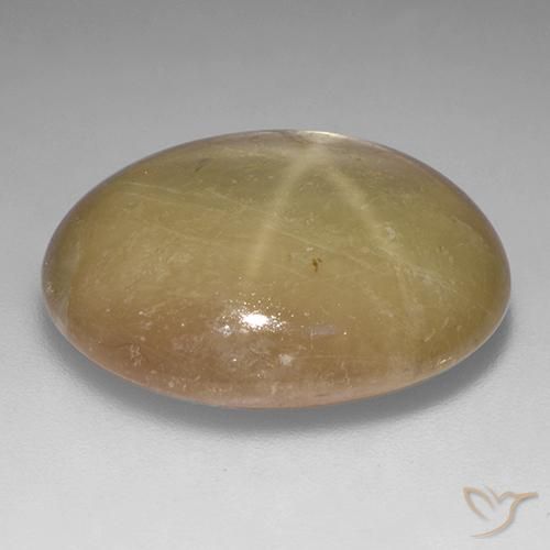 Zaffiro stellato Oro arancione naturale da 32.87 ct, Ovale, Opaco