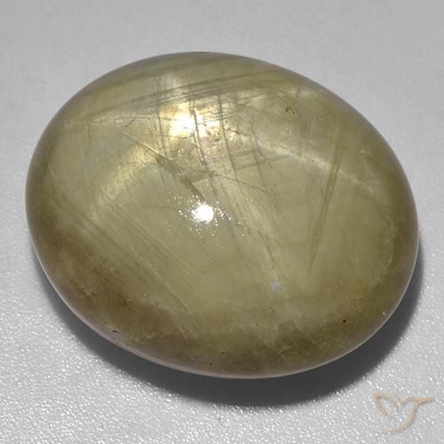 Zaffiro stellato Giallo terroso naturale da 44.94 ct, Ovale, Opaco