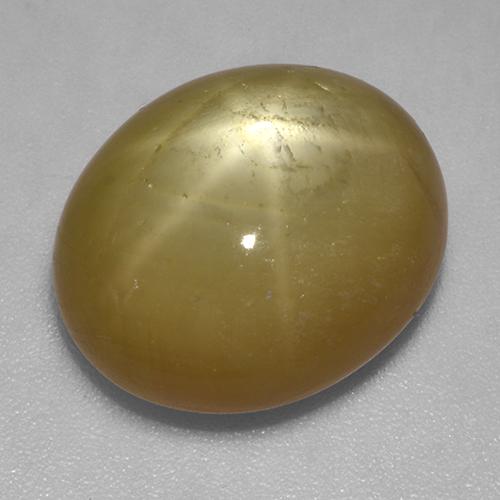 Zaffiro stellato Oro arancione naturale da 16.50 ct, Taglio ovale, Opaco