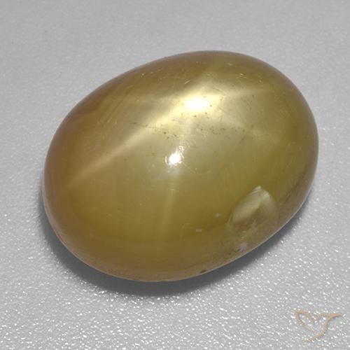 17.86ct Naturale Oro arancione Zaffiro stellato, Ovale, Opaco