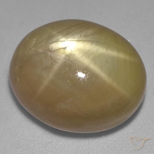 Zaffiro stellato Oro arancione naturale da 21.47 ct, Ovale, Opaco