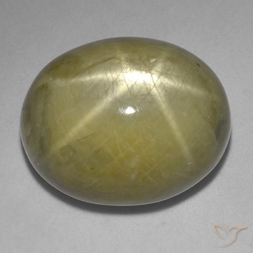 Zaffiro stellato Giallo terroso naturale da 45.27 ct, Ovale, Opaco