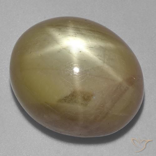 Zaffiro stellato Oro arancione naturale da 32.18 ct, Ovale, Opaco