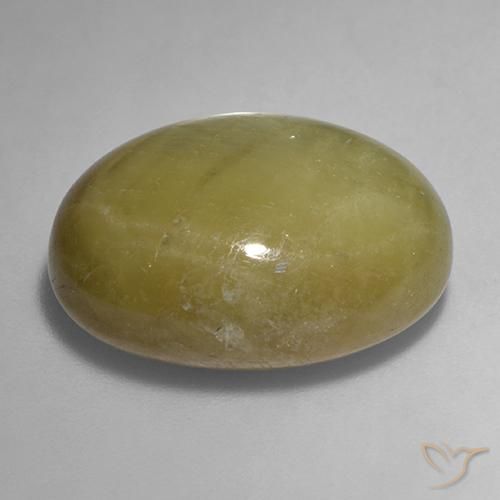 Zaffiro stellato Giallo dorato naturale da 31.68 ct, Ovale, Opaco