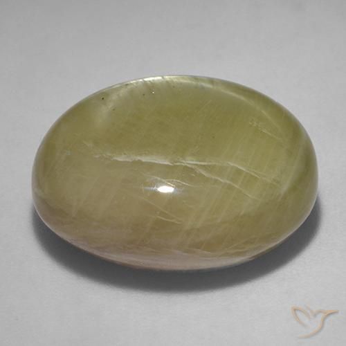 Zaffiro stellato Giallo dorato naturale da 30.01 ct, Ovale, Opaco