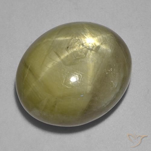 Zaffiro stellato Giallo dorato naturale da 26.69 ct, Ovale, Opaco