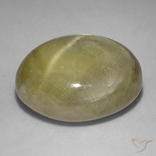 Zaffiro stellato Giallo dorato naturale da 26.69 ct, Ovale, Opaco
