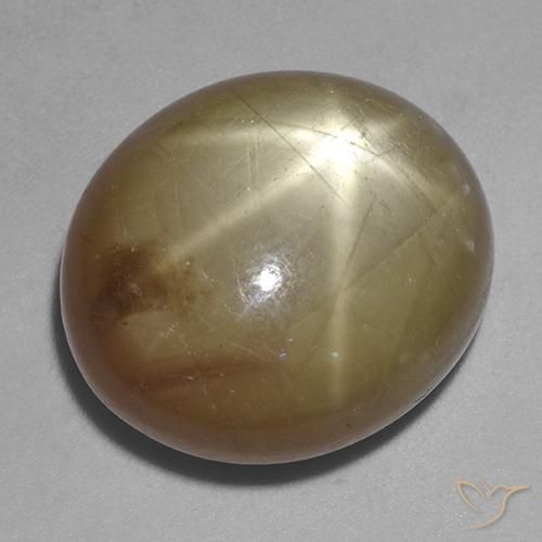 Zaffiro stellato Oro arancione naturale da 30.08 ct, Ovale, Opaco