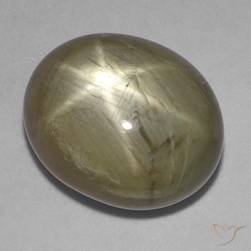 34.69ct Naturale Oro Zaffiro stellato, Ovale, Opaco