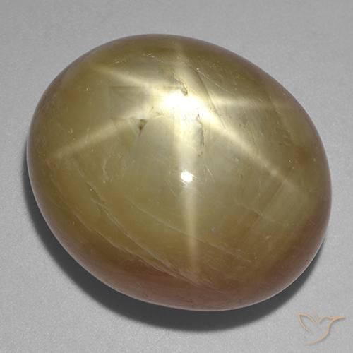 Zaffiro stellato Oro arancione naturale da 58.57 ct, Ovale, Opaco
