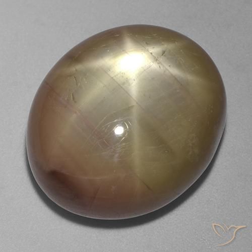 Zaffiro stellato Oro arancione naturale da 43.69 ct, Ovale, Opaco